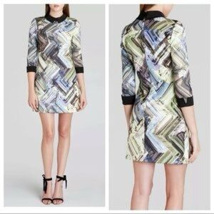 Women’s Ted Baker London Potton Multicolor Dress 1 Abstract Designer Feminine